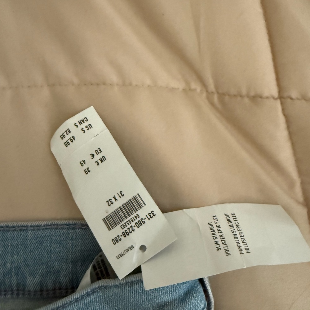 Hollister Women's Sky Blue Skinny Jeans - Picture 3 of 6